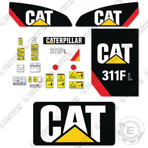 Fits Caterpillar 311F L Decal Kit Excavator 311, 311f, 311fl, decal kit