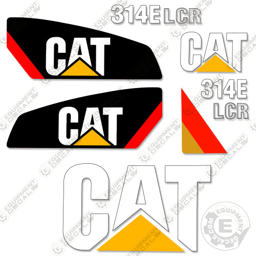 Fits Caterpillar 314E LCR Decal Kit Mini Excavator 314, 314e, 314el, 314elcr, 614el, decal kit