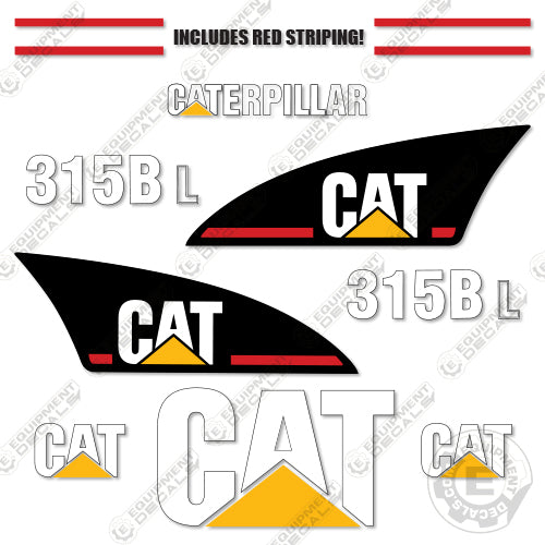 Fits Caterpillar 315B L Decal Kit Excavator 315, 315b, 315bl, decal kit