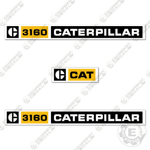 Fits Caterpillar 3160 Decal Kit Diesel Engine 3160, decal kit