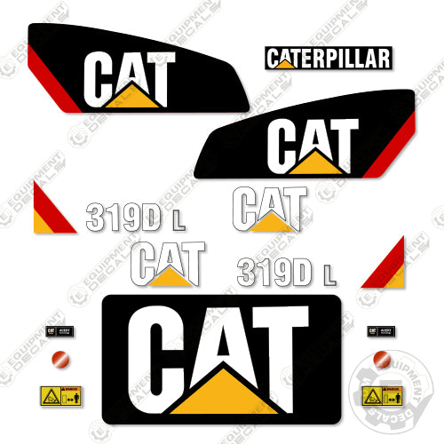 Fits Caterpillar 319D L Excavator Decal Kit 319 l, 319d, caterpillar, decal kit, excavator