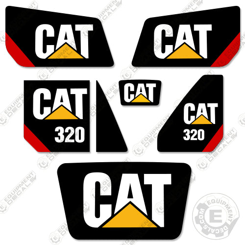 Fits Caterpillar 320 Decal Kit Hydraulic Excavator 320, decal kit