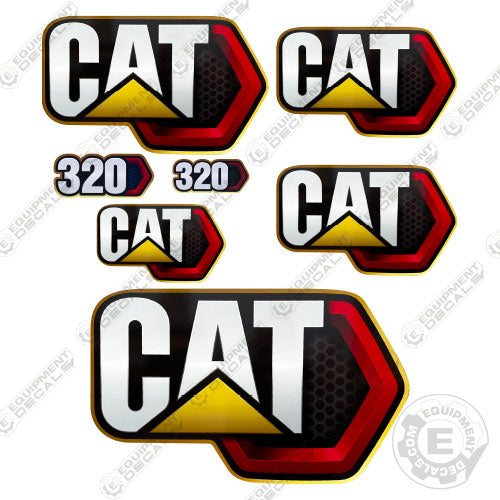 Fits Caterpillar 320 Decal Kit Excavator 320, decal kit