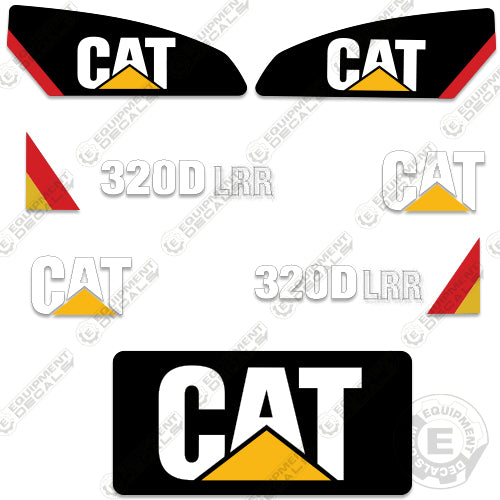 Fits Caterpillar 320D LRR Excavator Decals 320, 320d, decal kit