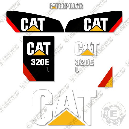 Fits Caterpillar 320EL Decal Kit Excavator 320, 320e, caterpillar, decal kit, excavator