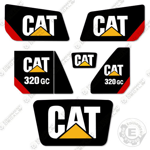 Fits Caterpillar 320GC Decal Kit Hydraulic Excavator 320, 320g, 320gc, decal kit, gc