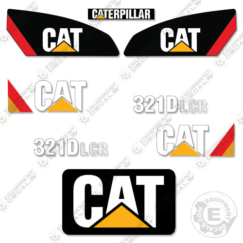 Fits Caterpillar 321DLCR Decal Kit 321, 321d, 321dlcr, decal kit