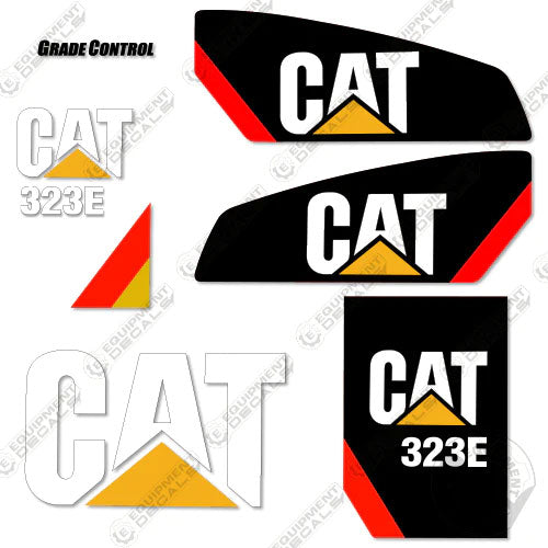 Fits Caterpillar 323E Decal Kit Hydraulic Excavator 323, 323e, decal kit