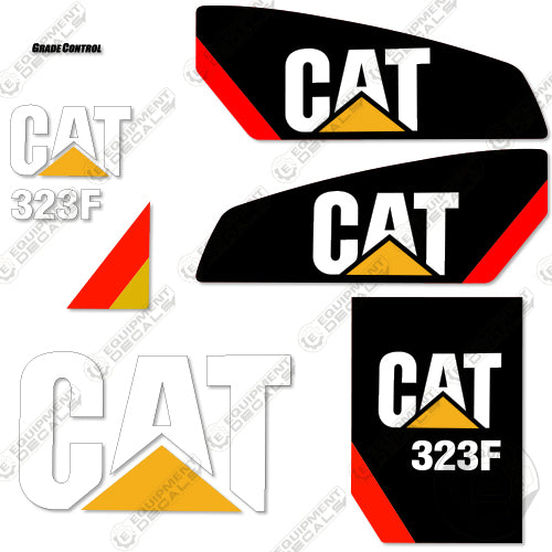 Fits Caterpillar 323F Decal Kit Hydraulic Excavator 323, 323-f, 323f, decal kit