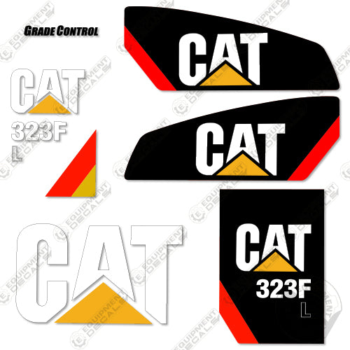 Fits Caterpillar 323FL Decal Kit Hydraulic Excavator 323, 323-f, 323-fl, 323f, 323fl, decal kit