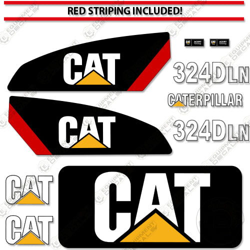 Fits Caterpillar 324D LN Decal Kit Excavator 324, 324-d, 324-dl, 324d, 324dln, decal kit, ln