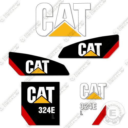 Fits Caterpillar 324E L Decal Kit Excavator 324, 324e, decal kit