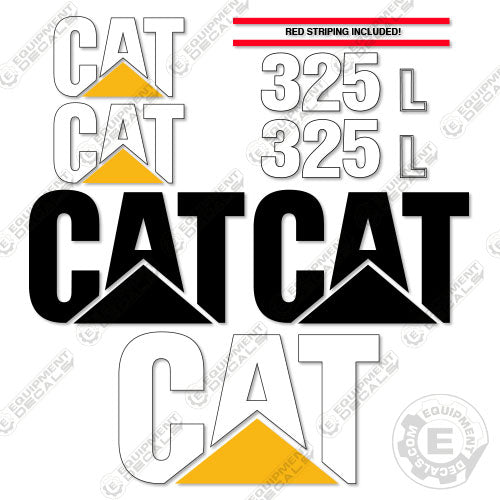 Fits Caterpillar 325 L Decal Kit Excavator 325, 325l, decal kit