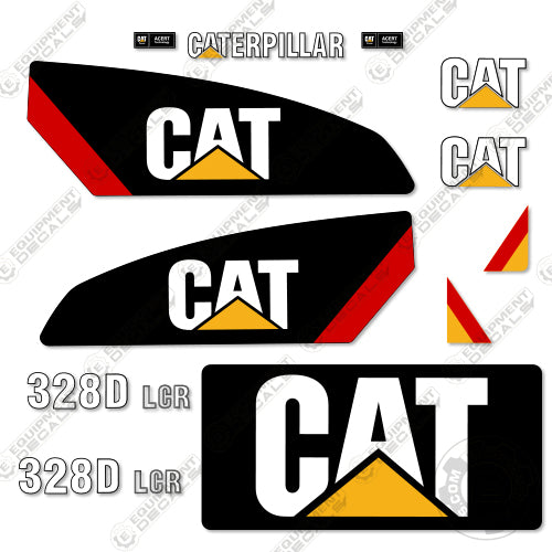 Fits Caterpillar 328D LCR Decal Kit Excavator 328, 328d, 328d-lcr, decal kit, lcr