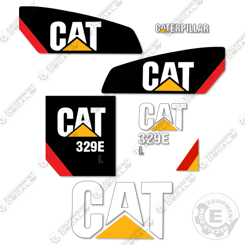 Fits Caterpillar 329EL Excavator Decals 329, 329e, 329el, decal kit