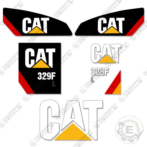 Fits Caterpillar 329FL Decal Kit Excavator 329, 329f, 329fl, decal kit