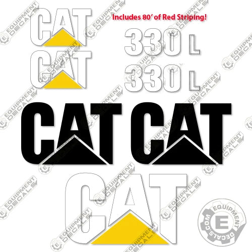 Fits Caterpillar 330 L Decal Kit Excavator Decals 330, 330l, decal kit