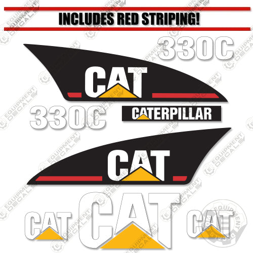 Fits Caterpillar 330 C Excavator Decals 330, 330C, decal kit