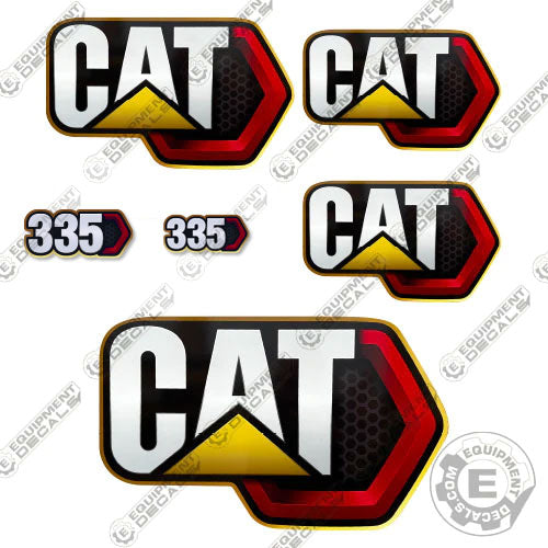 Fits Caterpillar 335 Decal Kit Next-Gen Excavator 335, decal kit, gen, generation, next, next gen