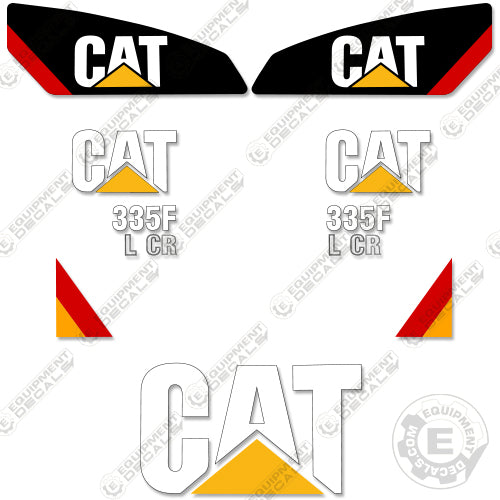 Fits Caterpillar 335F LCR Decal Kit Excavator 335, 335f, 335fl, 335flcr, decal kit