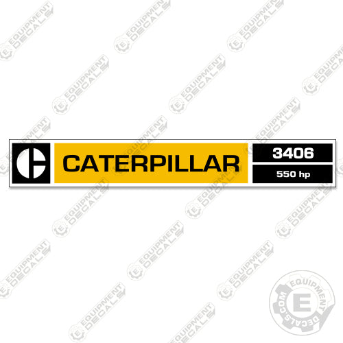 Fits Caterpillar 3406 (550 HP) Diesel Engine Decal decal kit