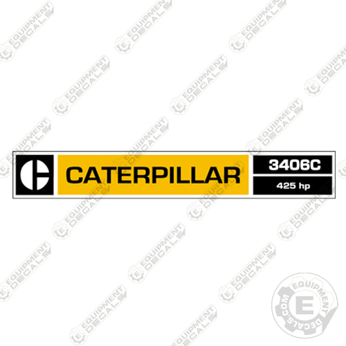 Fits Caterpillar 3406C Diesel Engine Decal decal kit