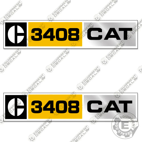 Fits Caterpillar 3408 Decal Kit Diesel Engine 3408, 3408n, decal kit