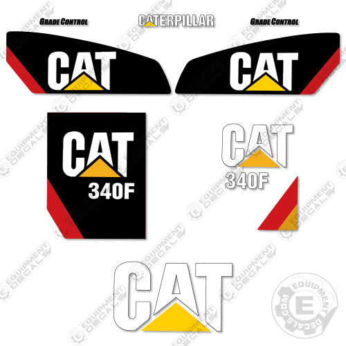 - Fits Caterpillar 340F Decal Kit Excavator Decals #CAT-340-F