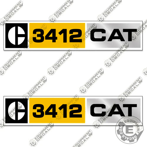 Fits Caterpillar 3412 Decal Kit Diesel Engine 3412, decal kit