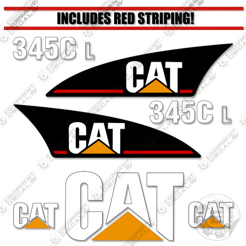 Fits Caterpillar 345CL Decal Kit Excavator 345, 345c, 345cl, decal kit