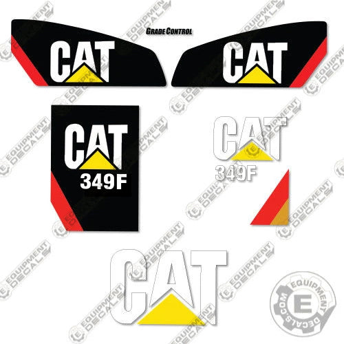 Fits Caterpillar 349F Decal Kit Hydraulic Excavator 349, 349f, decal kit