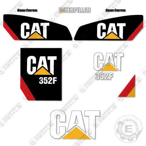 Fits Caterpillar 352F Decal Kit Hydraulic Excavator 352, 352f, decal kit