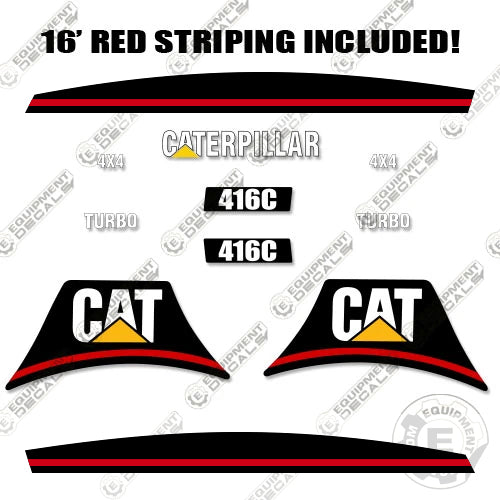 Fits Caterpillar 416C Decal Kit Backhoe (OLDER) 416, 416-c, 416c, backhoe, caterpillar, decal kit, loader