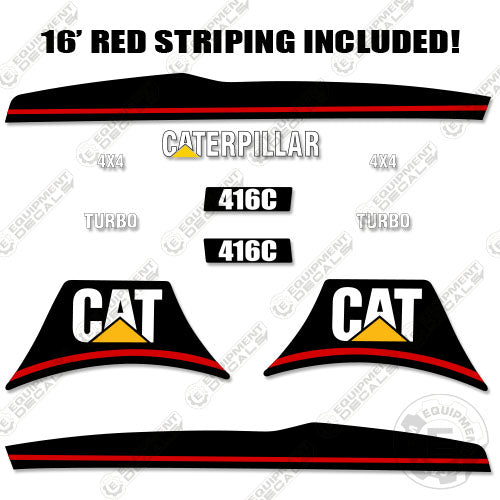 Fits Caterpillar 416C Decal Kit Backhoe 416, 416-c, 416c, backhoe, caterpillar, decal kit, loader