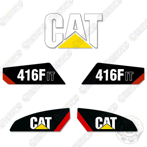 Fits Caterpillar 416F IT Backhoe Loader Decal Kit 416, 416 f, decal kit