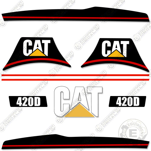 Fits Caterpillar 420 D Backhoe Equipment Decals 420d, decal kit