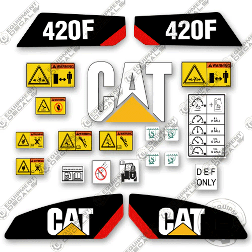 Fits Caterpillar 420F Backhoe Loader Decal Kit decal kit