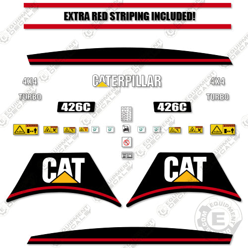 Fits Caterpillar 426C Decal Kit Backhoe (OLDER) 426, 426-c, 426c, backhoe, caterpillar, decal kit, loader