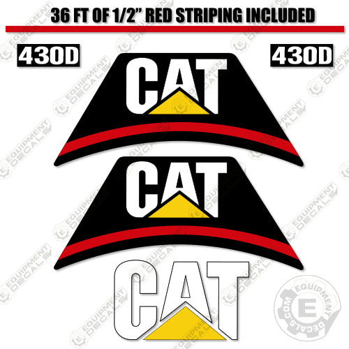 Fits Caterpillar 430D Decal Kit Backhoe Loader 430, 430d, backhoe, decal kit