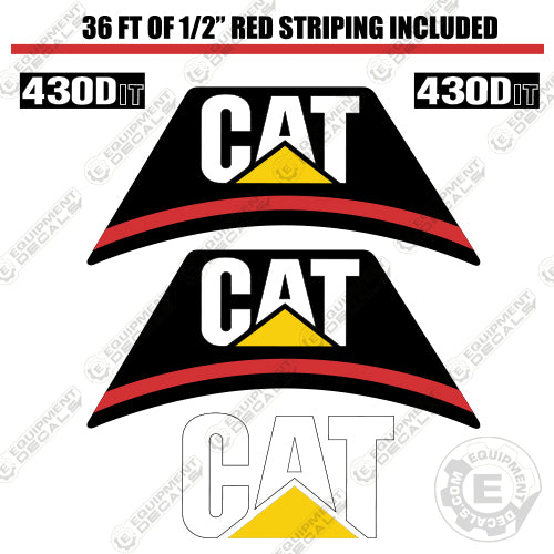 Fits Caterpillar 430D IT Backhoe Loader Decal Kit decal kit