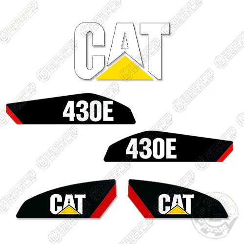 Fits Caterpillar 430E Backhoe Loader Decal Kit 430, decal kit