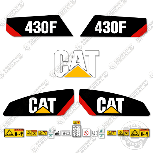 Fits Caterpillar 430F Backhoe Loader Decal Kit 430, decal kit