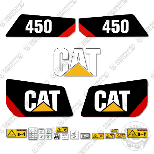 Fits Caterpillar 450 Backhoe Loader Decal Kit backhoe, decal kit