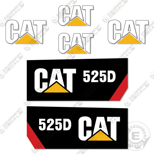 Fits Caterpillar 525D Decal Kit Wheel Skidder 525, 525D, decal kit