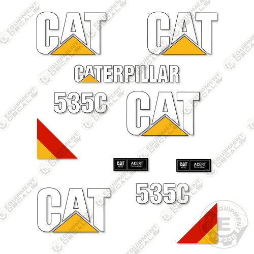 Fits Caterpillar 535C Decal Kit Skidder 535, 535c, decal kit