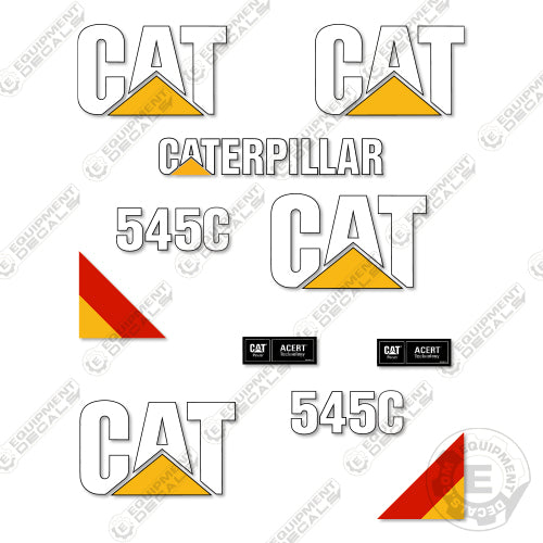 Fits Caterpillar 545C Decal Kit Skidder 545, 545c, decal kit