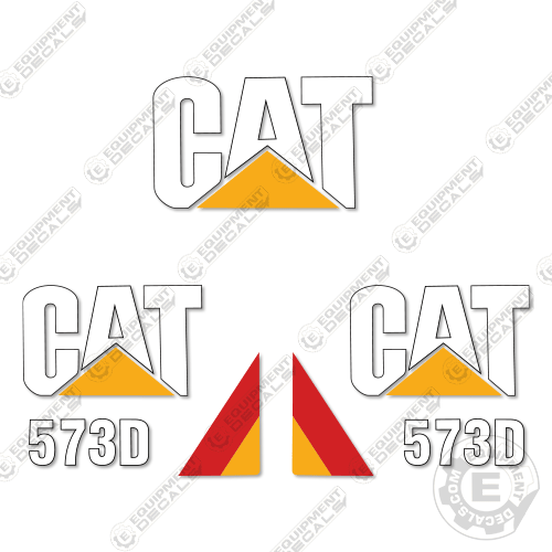 Fits Caterpillar 573D Decal Kit Feller Buncher Wheel Loader 573, 573-d, 573d, decal kit