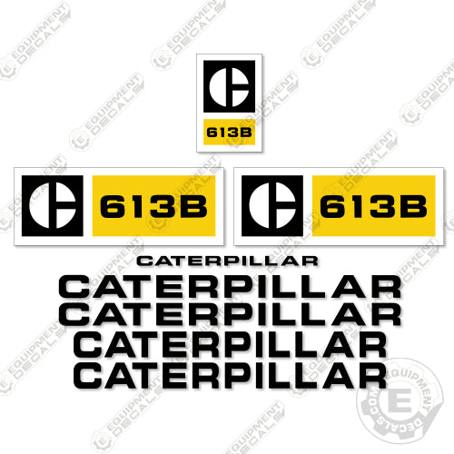 Fits Caterpillar 613B Motor Grader Decal Kit - Scraper decal kit