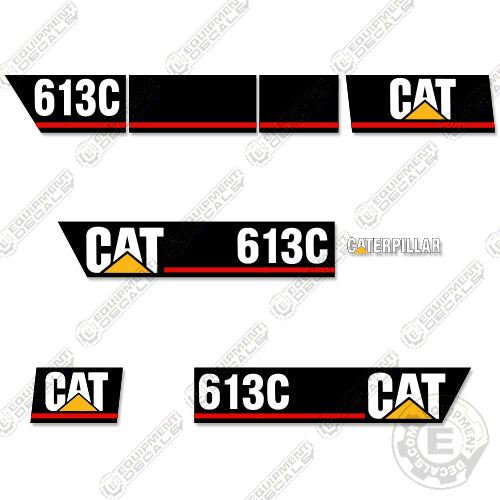 Fits Caterpillar 613C Motor Grader Decal Kit - Scraper 613, 613 c, decal kit