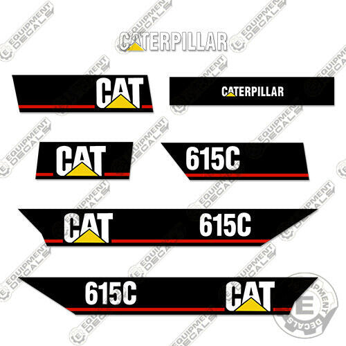 Fits Caterpillar 615C Decal Kit Elevating Motor Grader - Scraper decal kit